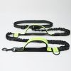 Hands Free Dog Leash for Medium and Large Dogs - Durable Dual Handle Waist Leash with Reflective Bungee for Running; Walking; Training; Hiking