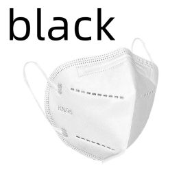 3D KN95 Five-layer Protective Mask (Option: Black-50PCS)